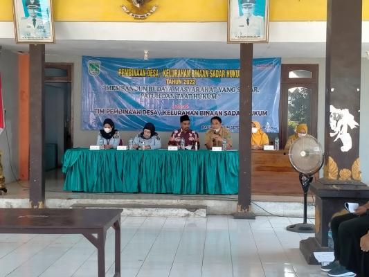 PEMBINAAN DESA/KELURAHAN BINAAN SADAR HUKUM