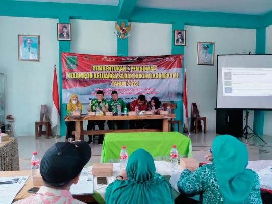 PEMBENTUKAN/PEMBINAAN KELOMPOK KELUARGA SADAR HUKUM (KADARKUM) TAHUN 2023