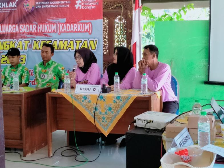 Lomba Keluarga Sadar Hukum (Kadarkum) Tingkat Kecamatan Tahun 2023, Pendopo Kantor Kecamatan Nguling Kabupaten Pasuruan, Kamis 27 Juli 2023